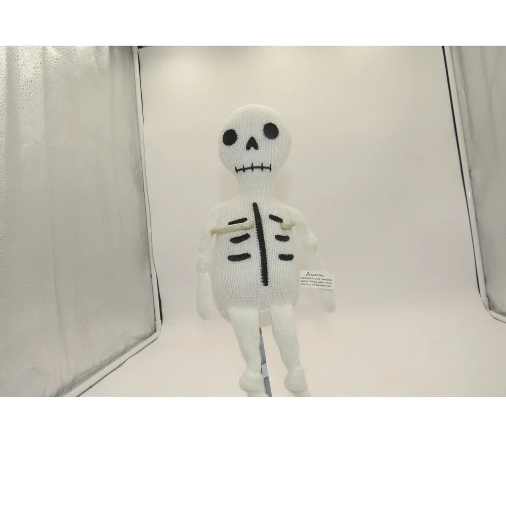 KNIT SKELETON Target HYDE & EEK Halloween Decor Beanie Sitabout 12